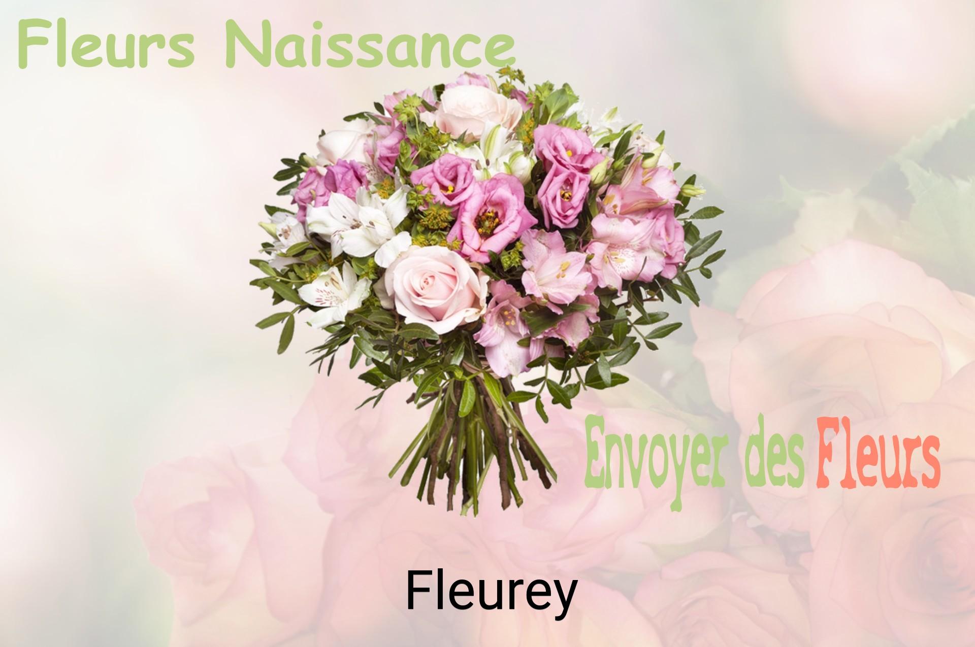 Bouquet de fleurs de naissance livré à Fleurey